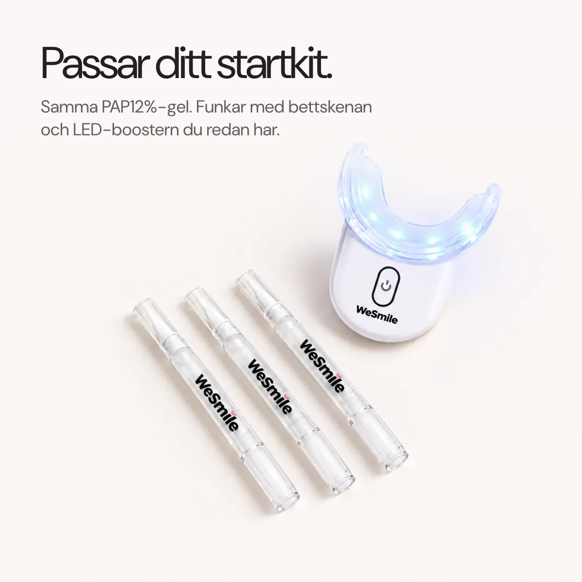 Passar bettskenan och LED-boostern i ditt startkit