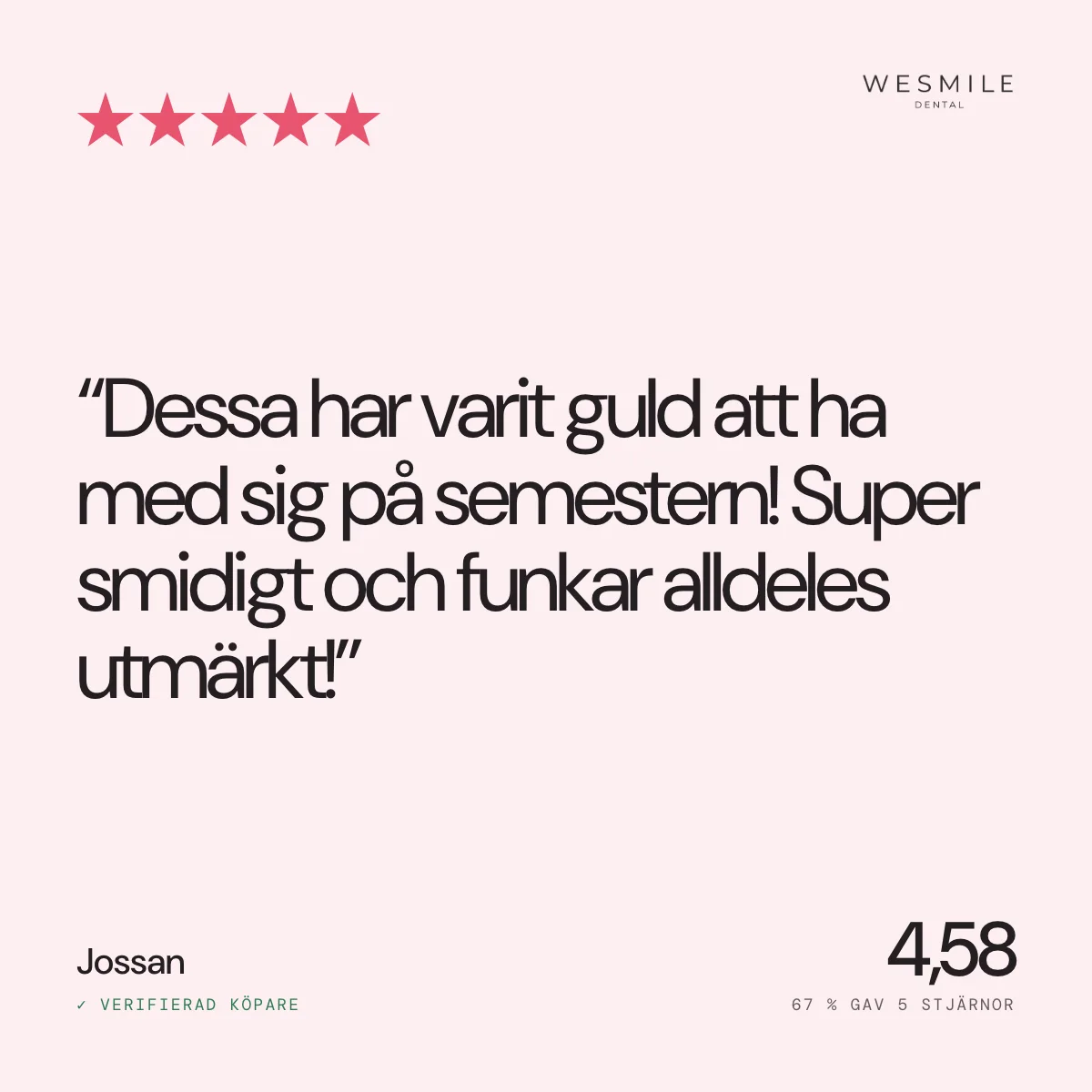 Recension: guld att ha med på semestern, 4,58 i snitt av 12 recensioner
